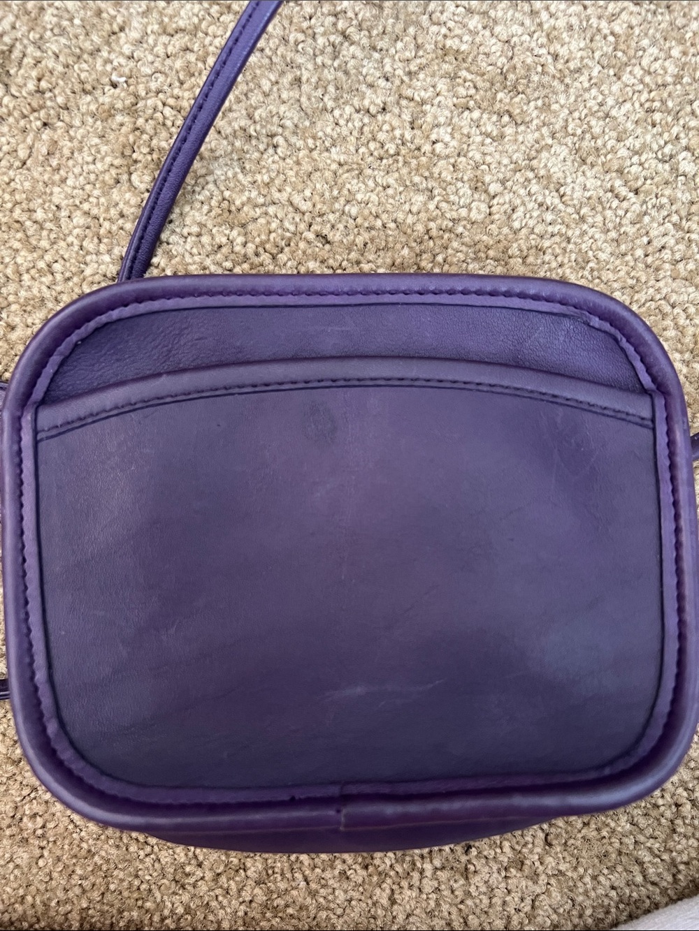 Vintage Coach Hadley Ink Purple Bag - Picture 4 of 4